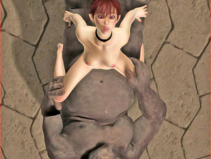 picture #5 ::: Lovely fragile 3D elf teen getting banged by a huge ogre