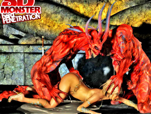 picture #4 ::: 3D human babes getting raped by dark infernal creatures - evil gallery
