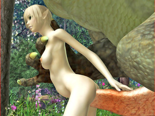 picture #3 ::: Cute 3d busty elf girl gets dominated and fucked hard by a wicked creature.