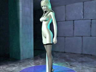 picture #1 ::: 3D night elf mage showing off her stunningly beautiful naked body