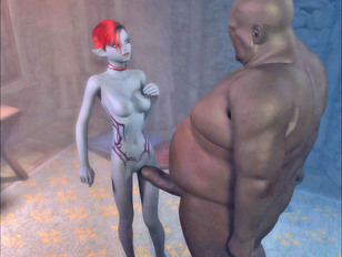 picture #8 ::: Tempting fantasy babe getting brutally fucked by monster with enormous cock