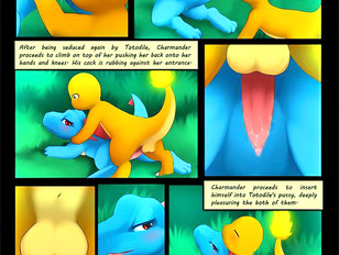picture #2 ::: Fan made short Pokemon comic porno - Two different species having sex
