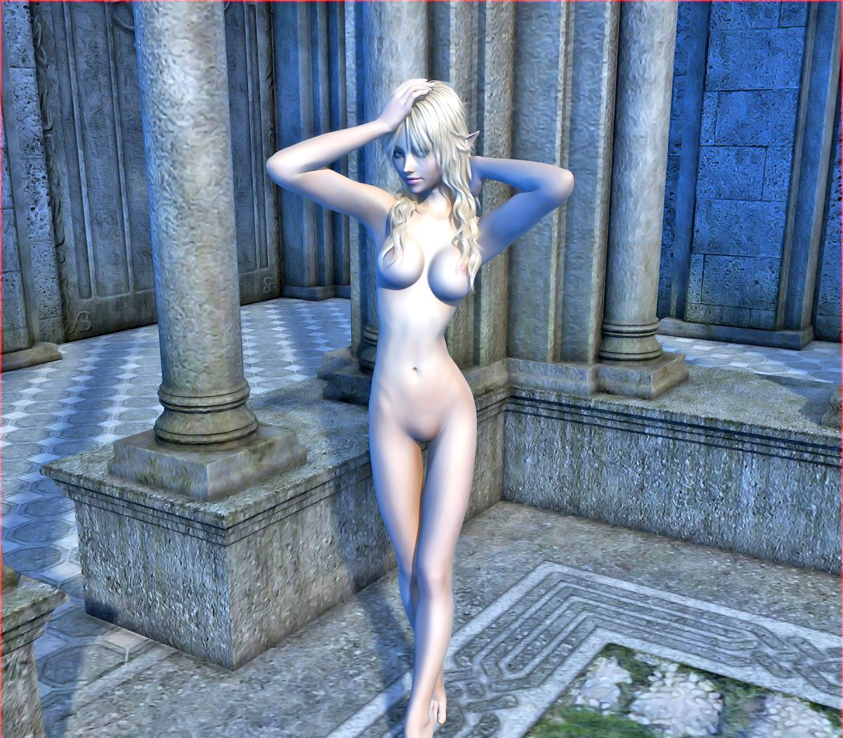 3d Porn Teasing - white elf teasing to be captured for 3d porn forced sex
