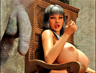 picture #5 ::: Horny 3D fantasy babes doing blow jobs for gnomes and monsters