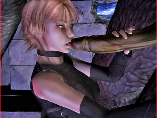 picture #2 ::: werewolf sex toons with busty blonde riding on cock