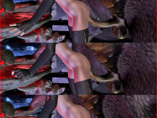 picture #1 ::: 3D babe with round tits getting fucked by a horny dragon