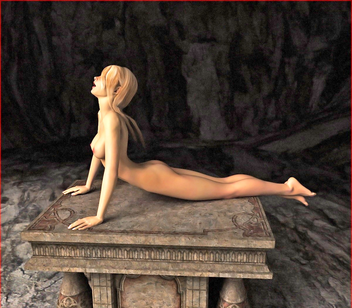 Skinny 3d Toon Porn - Seductive skinny 3D blonde teen girl craving for sex - nude gallery at  3dEvilMonsters