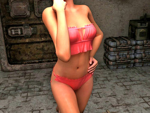 picture #1 ::: Wicked 3d sex pic gallery showing a lovely girl in pink erotic lingerie.
