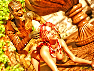 picture #4 ::: Awesome 3d porn gallery showing a lovely babe fucked by an ugly monster.