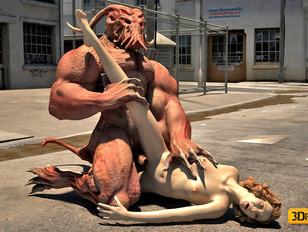 picture #1 ::: Amazing 3d pic gallery featuring a cute babe banged by a big minotaur.