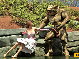 picture #1 ::: sex 3d monster gets his hands on gorgeous hottie