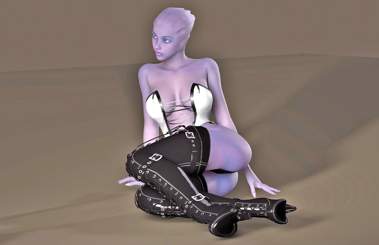 sexy female alien daydreaming about some 3d centaur porn |  3dwerewolfporn.com