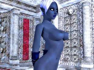 picture #1 ::: Animated, 3D outdoor sex with a sexy naked warrior