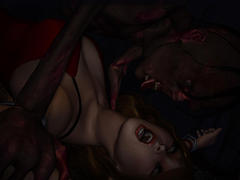 picture #1 ::: Demonic 3D pussy fingering on the floor