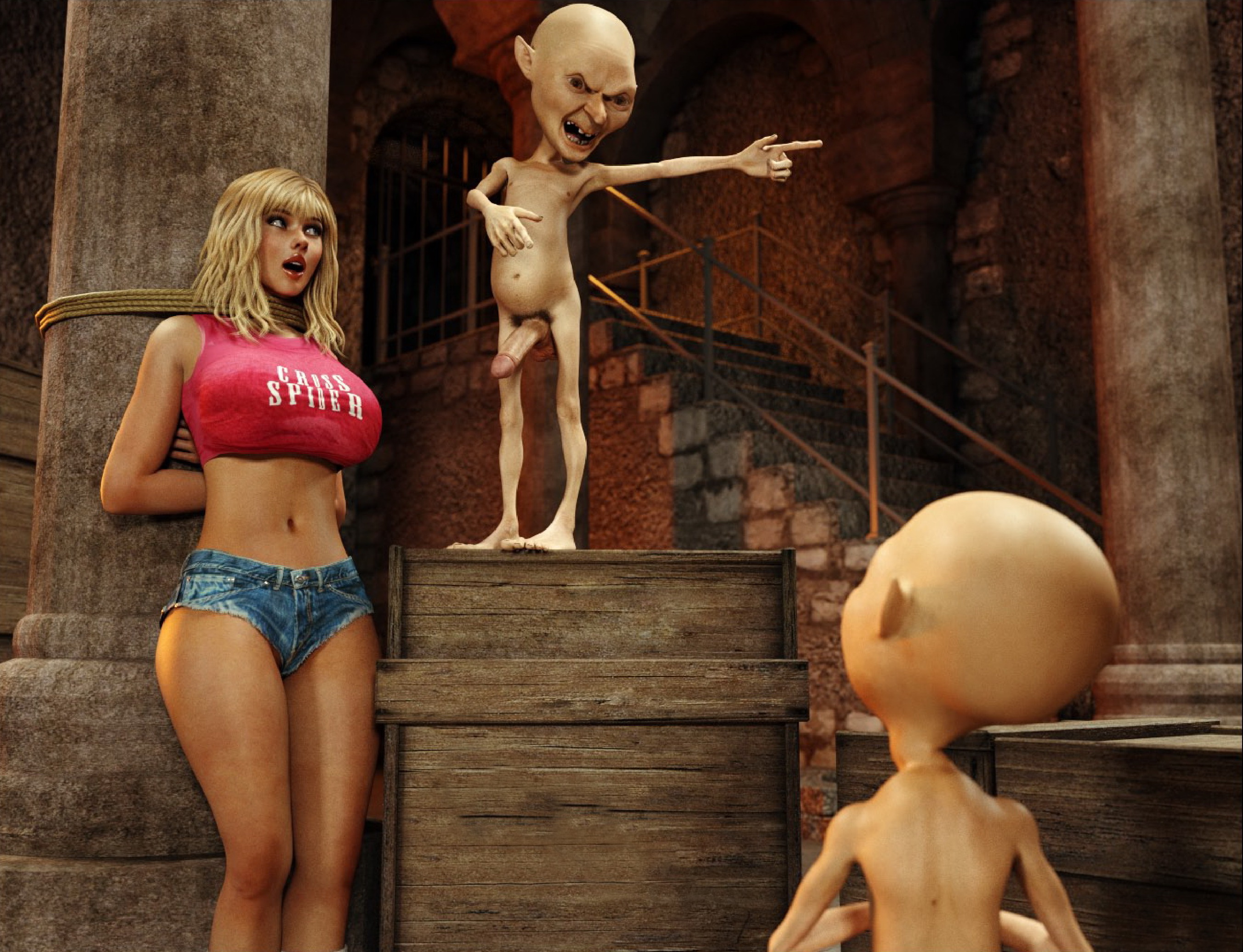 2706px x 2072px - Cute blonde with huge 3D tits assaulted by evil gnomes | 3dwerewolfporn.com