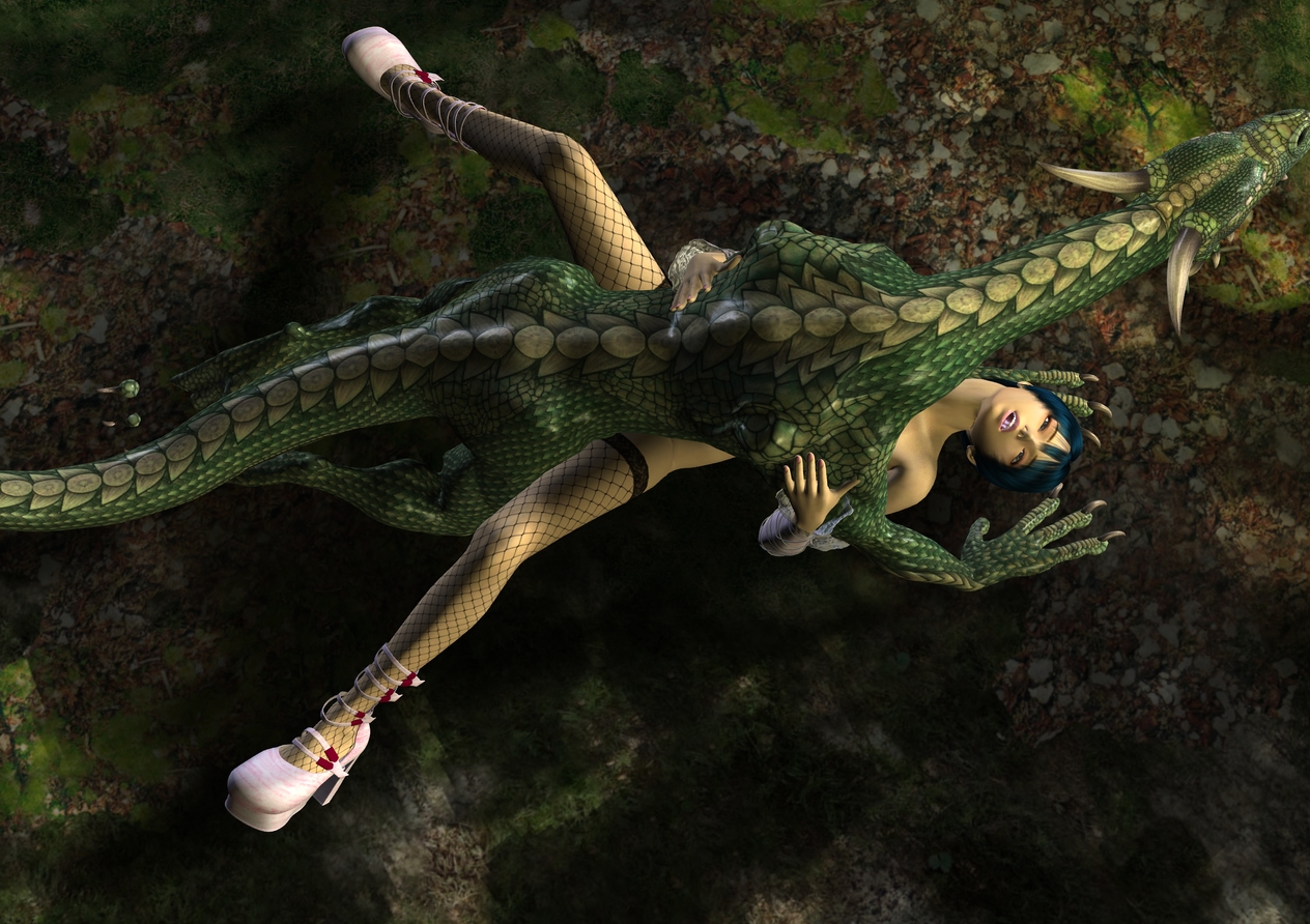 Green dragon catches and sexually abuses gorgeous elven babe | Elf raped by  demons