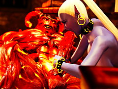 picture #3 ::: Red evil lord screws a young fantastical busty babe
