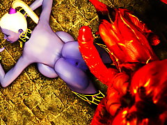 picture #3 ::: Fire cock punishment for an elven whore with  a huge 3D ass