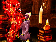 picture #1 ::: Anal pounding for an evil 3D sorceress with a love for monsters