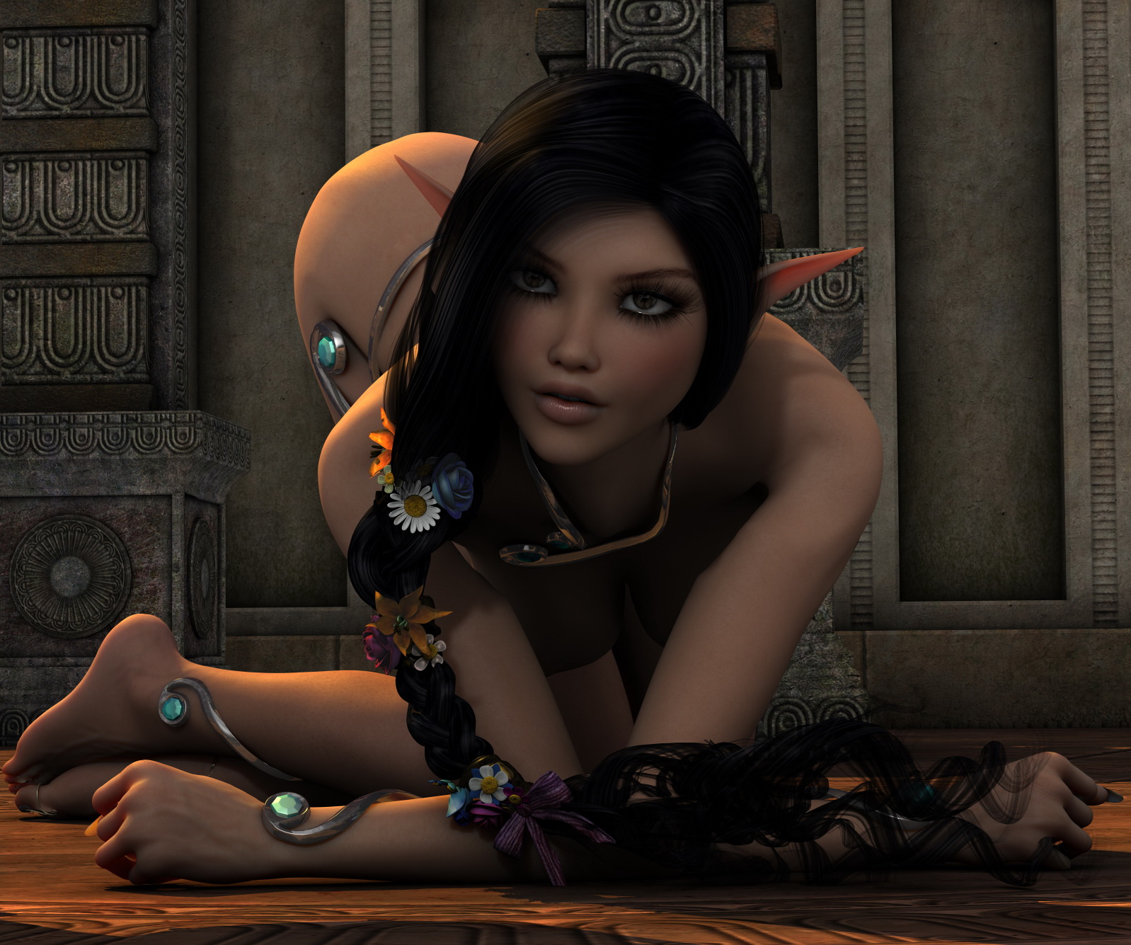 1598px x 1335px - Tempting innocent elf girl wants her 3D pussy to be pleased | Elf raped by  demons