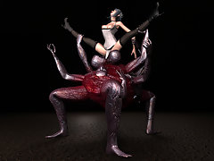 picture #1 ::: Provocative 3d skank plowed by a wanton lecherous monster