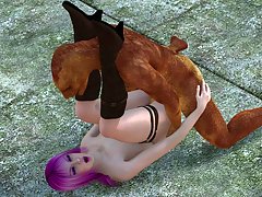 picture #1 ::: Cute elven maiden gets plowed by a salacious beast