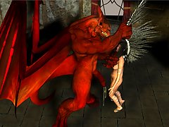 picture #2 ::: Evil 3D devil has an angel to fuck as he sees fit