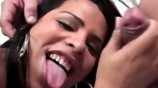 Brazilian hot candy seducing with her sexy tranny body